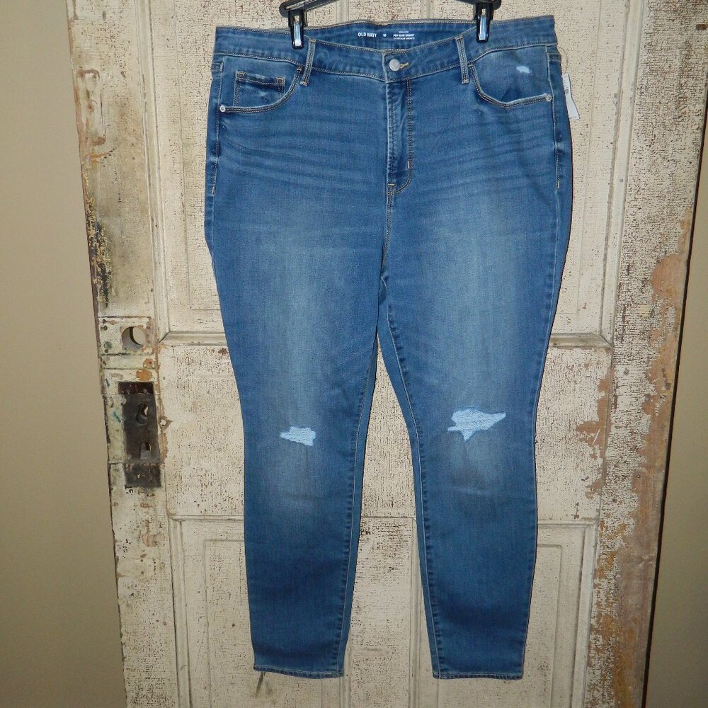 Old Navy Pop Icon High Rise Skinny Secret Slim Pockets Sz 18 (SS-30)